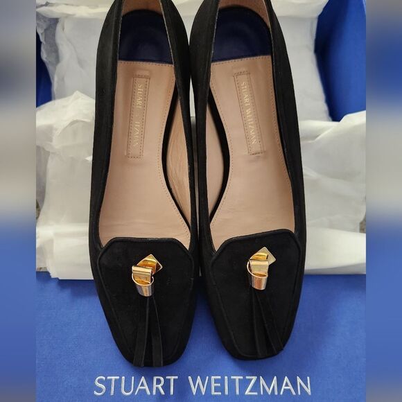 $600+ Stuart Weitzman Slipknot Suede Loafer Women's Size 5.5 - Picture 5 of 7